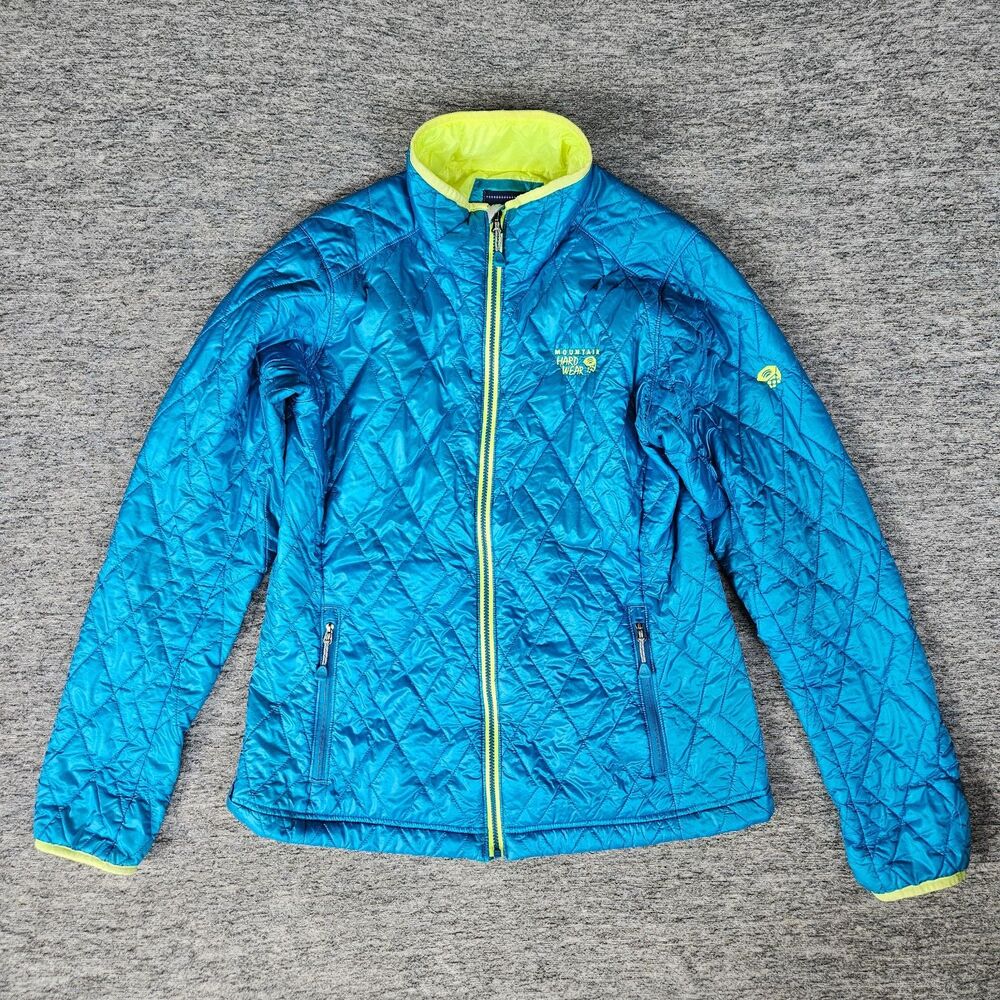 Mountain Hardwear Womens Thermostatic Thermal.Q Elite Quilted Jacket Size S Blue